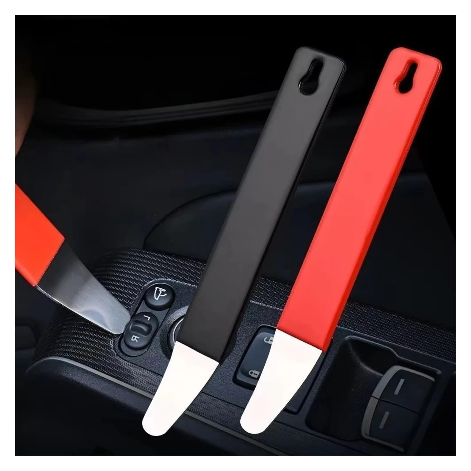 Stainless Steel Car Trim Removal Pry Tool Door Panel Fastener Driver (balck)