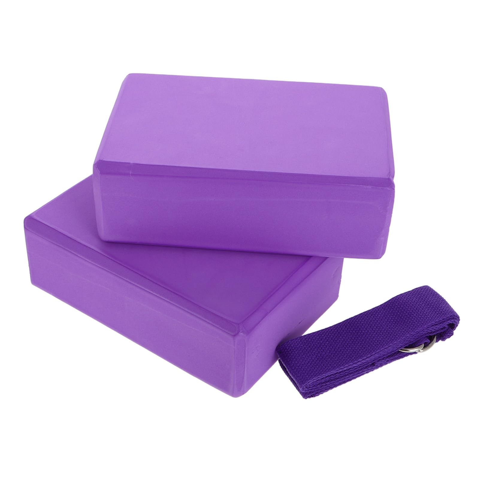 Anneome Blocchi Yoga Design Leggero e Versatile con Cintura per Stretching Set 3 Pezzi in Eva per Sessioni di Yoga Caldo e Allenamento in Giardino