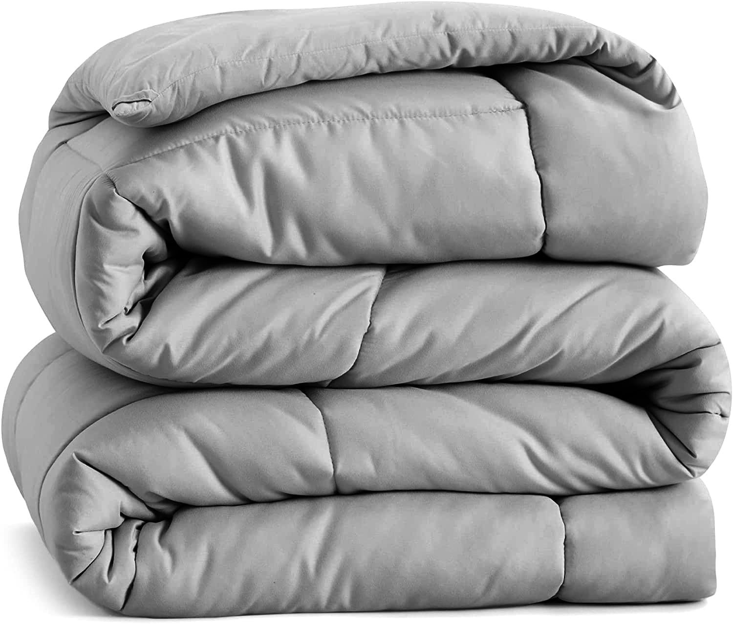 Casa Platino Duvet Super King – 10.5 Tog All Seasons Duvet with Corner Tabs, Box Stitched Quilt, Hypoallergenic Comforter - Silver