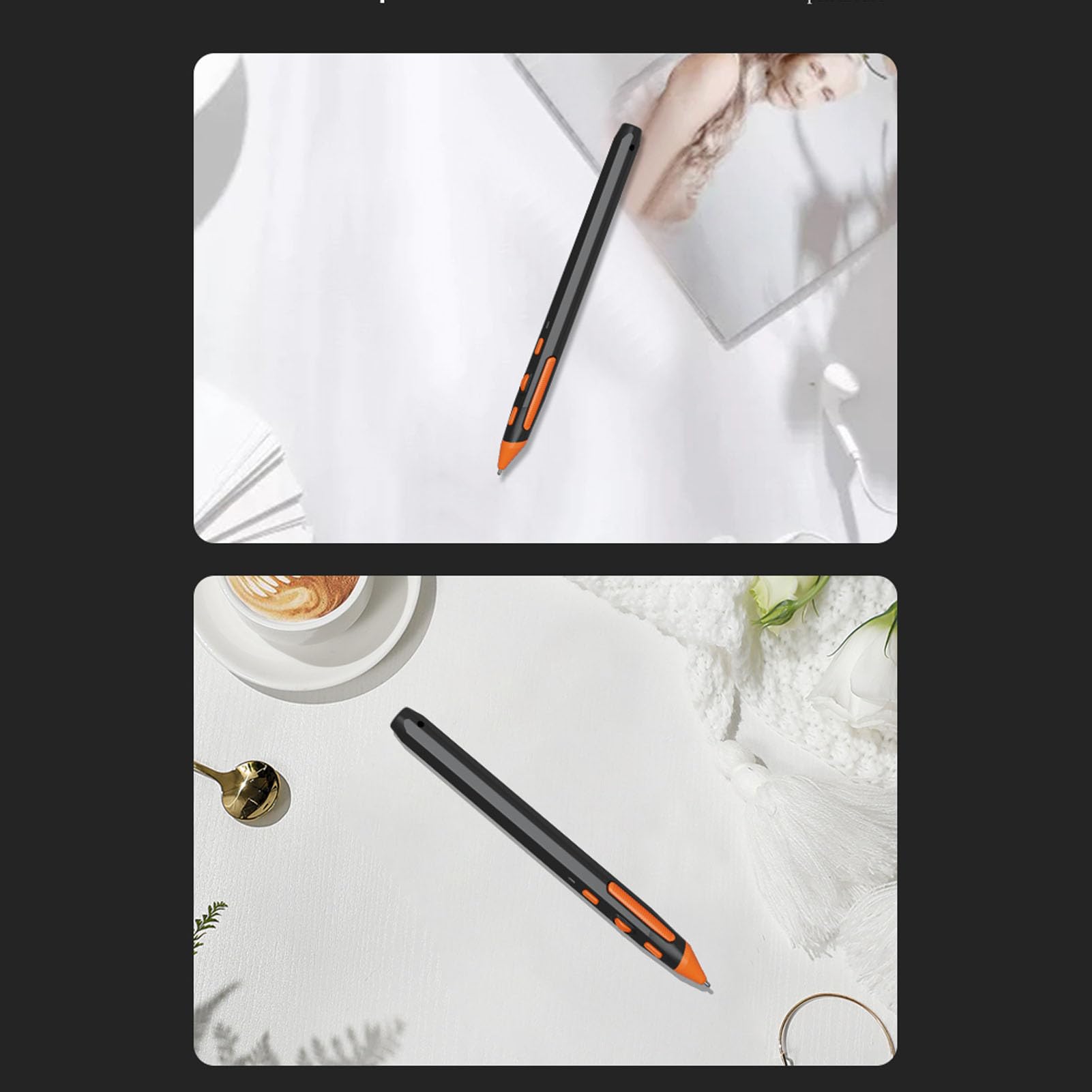 Tosuny Mouse de Lápiz, Mouse Inalámbrico 2 en 1 y Presentador con Bluetooth y 2.4g Modo Dual, Diseño Ergonómico, 3 dpi Ajustable, Compatible con Computadora Portátil, PC, Tableta, TV (Black)