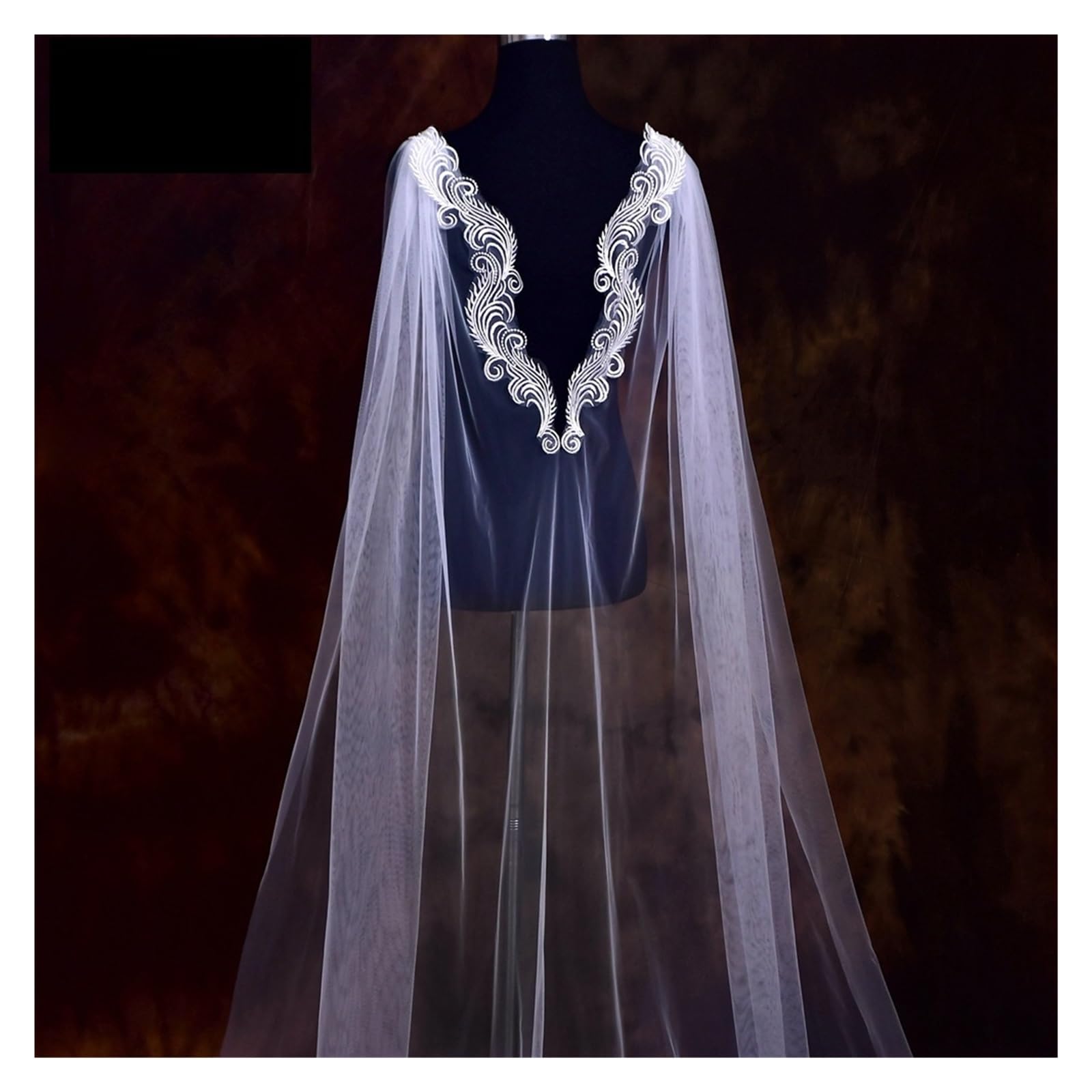 chal de boda Capa de encaje for novia: chal y chaqueta largos for mujer