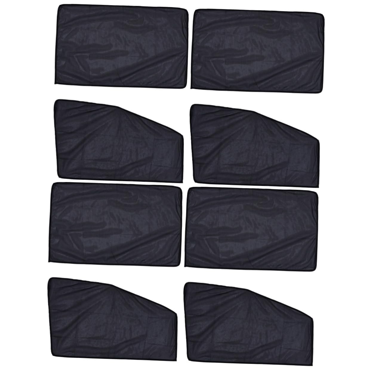 Ciieeo 2 Juegos Parasol para Ventana de Coche Protector Sunshade de Autos para Auto Lado estores Cortina de Ventana de protección Parasol magnético automático Nylon Black