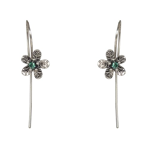 925-92.5 Sterling Silver Italian Finish Flower Earring for Women & Girls