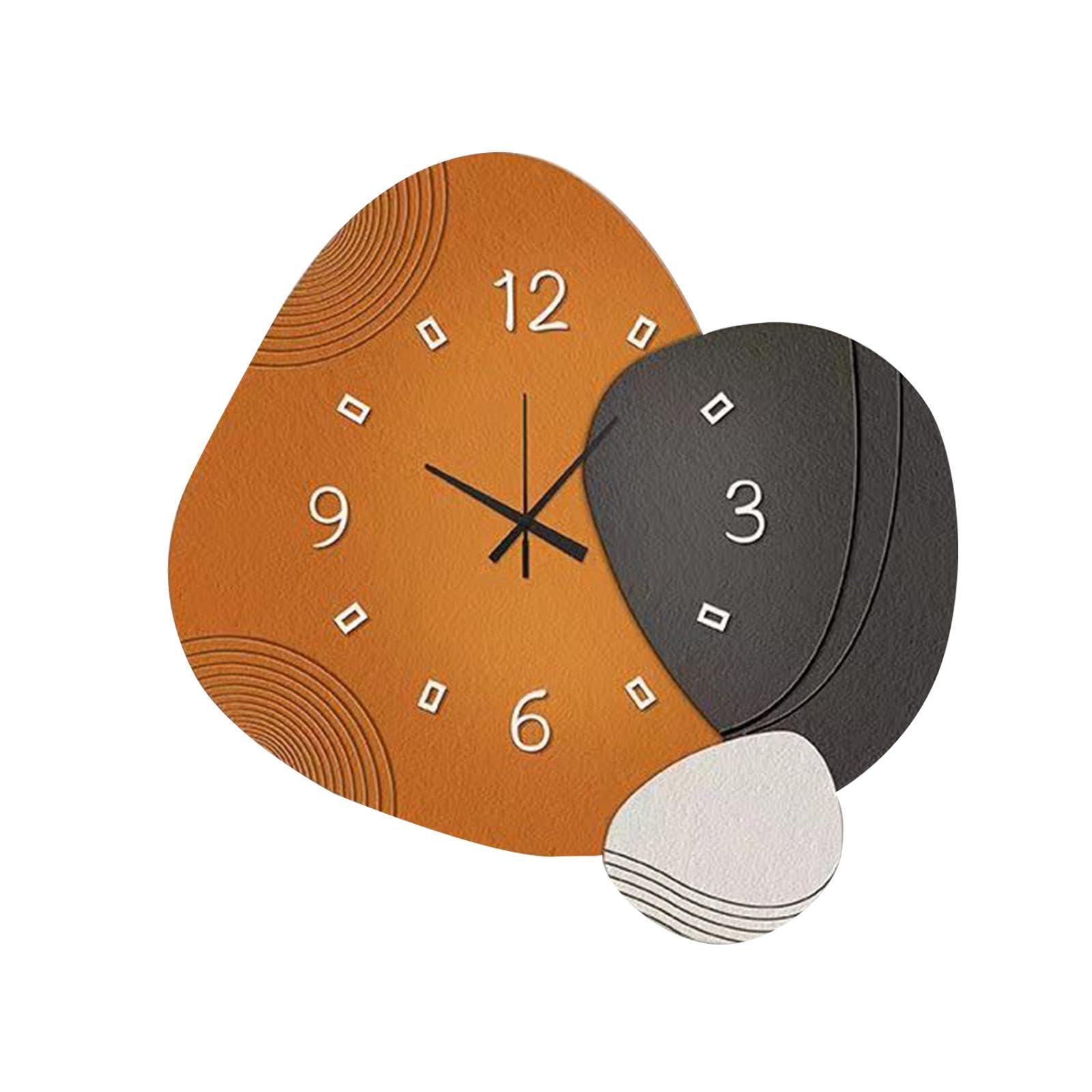 Horloge murale en bois 40cm silencieuse et design épuré pour maison