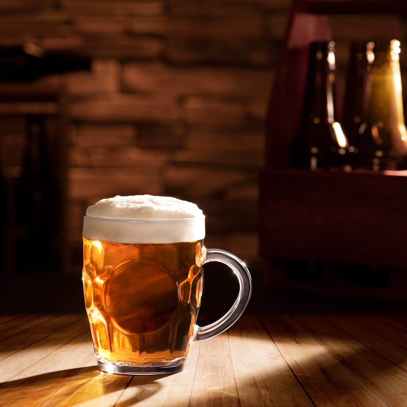 Maverton Kufel do Piwa – Szklany Kufel 500 ml, Klasyczny Design, Idealny Prezent dla Taty, Męża, Dziadka, na Urodziny, Dzień Ojca, Wieczór Kawalerski