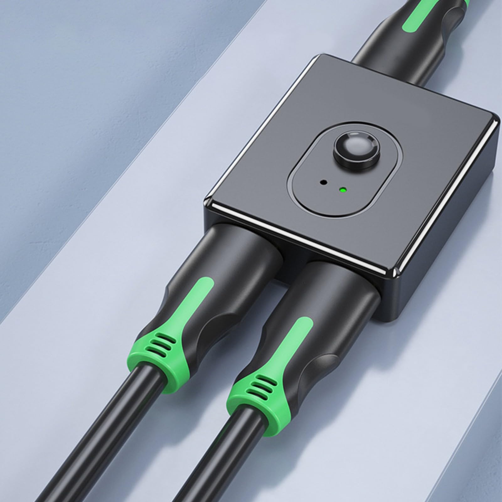 HDTV Splitter 1 in 2 Out/2 in 1 Out 4K@60Hz HDTV Splitter Adapter Work with Laptop for 2 Monitors Show Same Screen