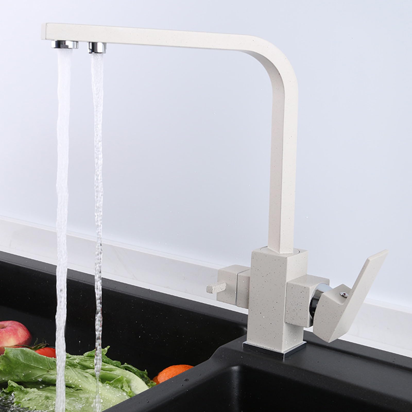 ZYCHSJXA 3 Way Kitchen Tap in 1 Drinking Water Sink Faucet Taps Mixer Oatmeal