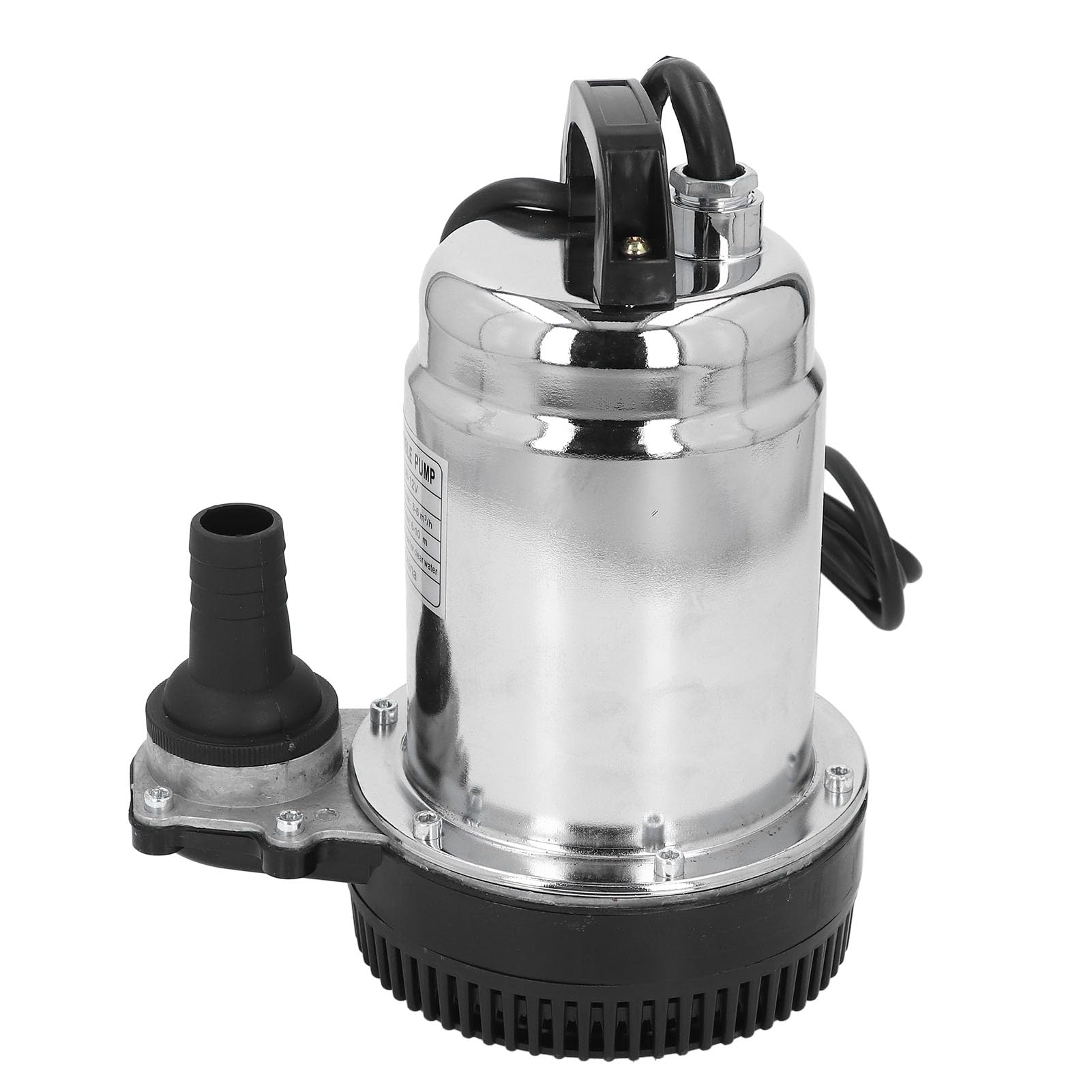 Bomba Sumergible de CC, Potente Bomba de Flujo de Agua de Alta Elevación de 220W para Jardines, Estanques, Acuicultura, Acero Inoxidable