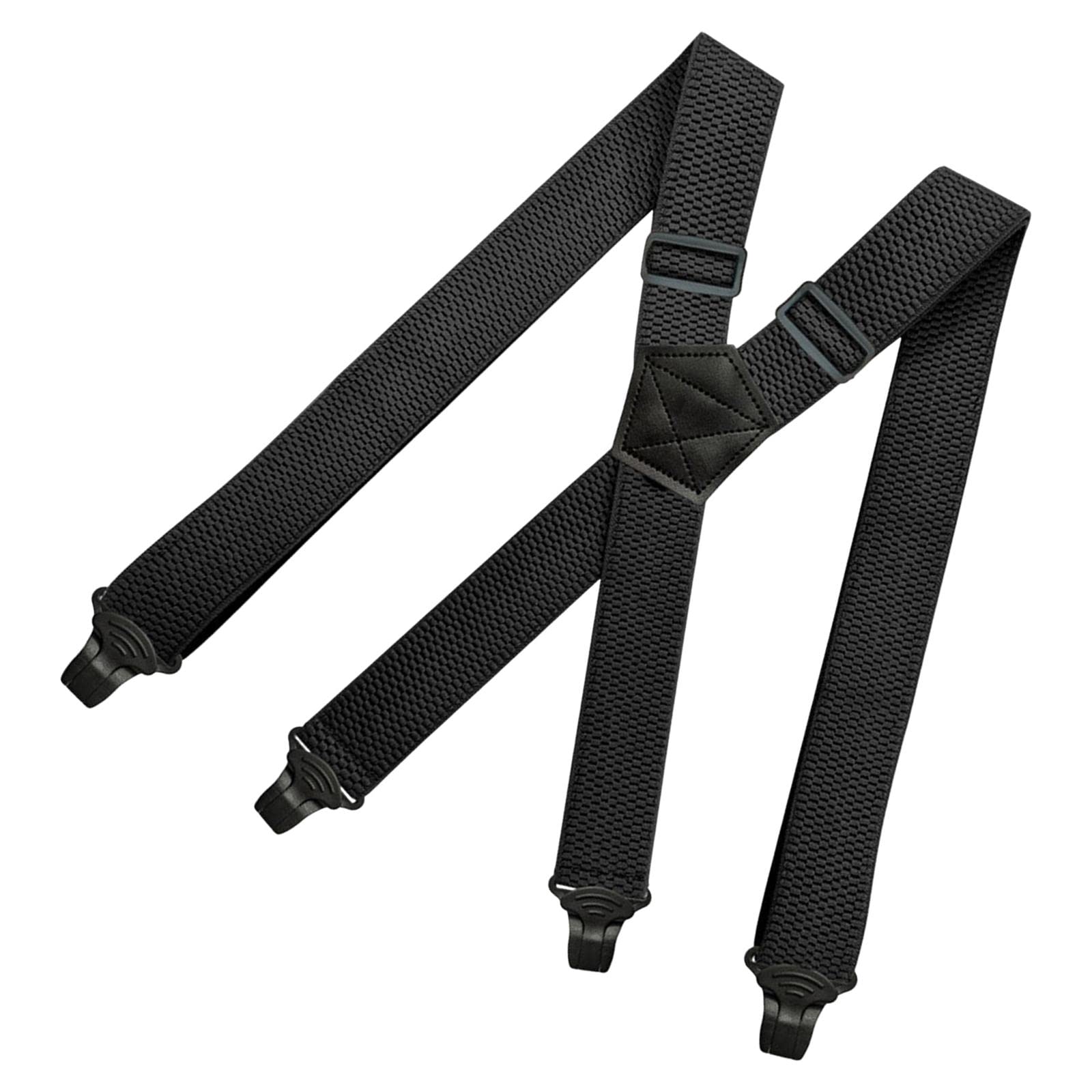 Casual Men Women Suspender Elastic Straps Adults x Type Heavy Duty 4 Clips-image-44