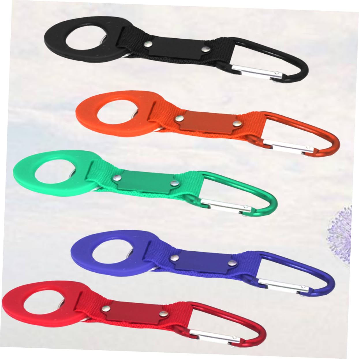 Toddmomy 3 Sätze Wasserflaschenhalter Clip Tragbarer Haken Für Rucksack Für Outdoor Aktivitäten Wie Camping Und Reisen Zufällige Zufällige Farbe 6 Stück * 3
