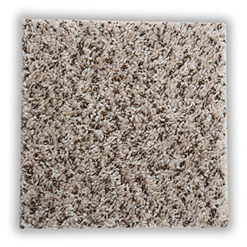 Smart Squares in A Snap 18” x 18” Residential Soft Carpet Tile, Peel and Stick, Easy DIY Installation, Seamless Appearance, Made in USA (537 Crystal, Sample (8” x 8”))