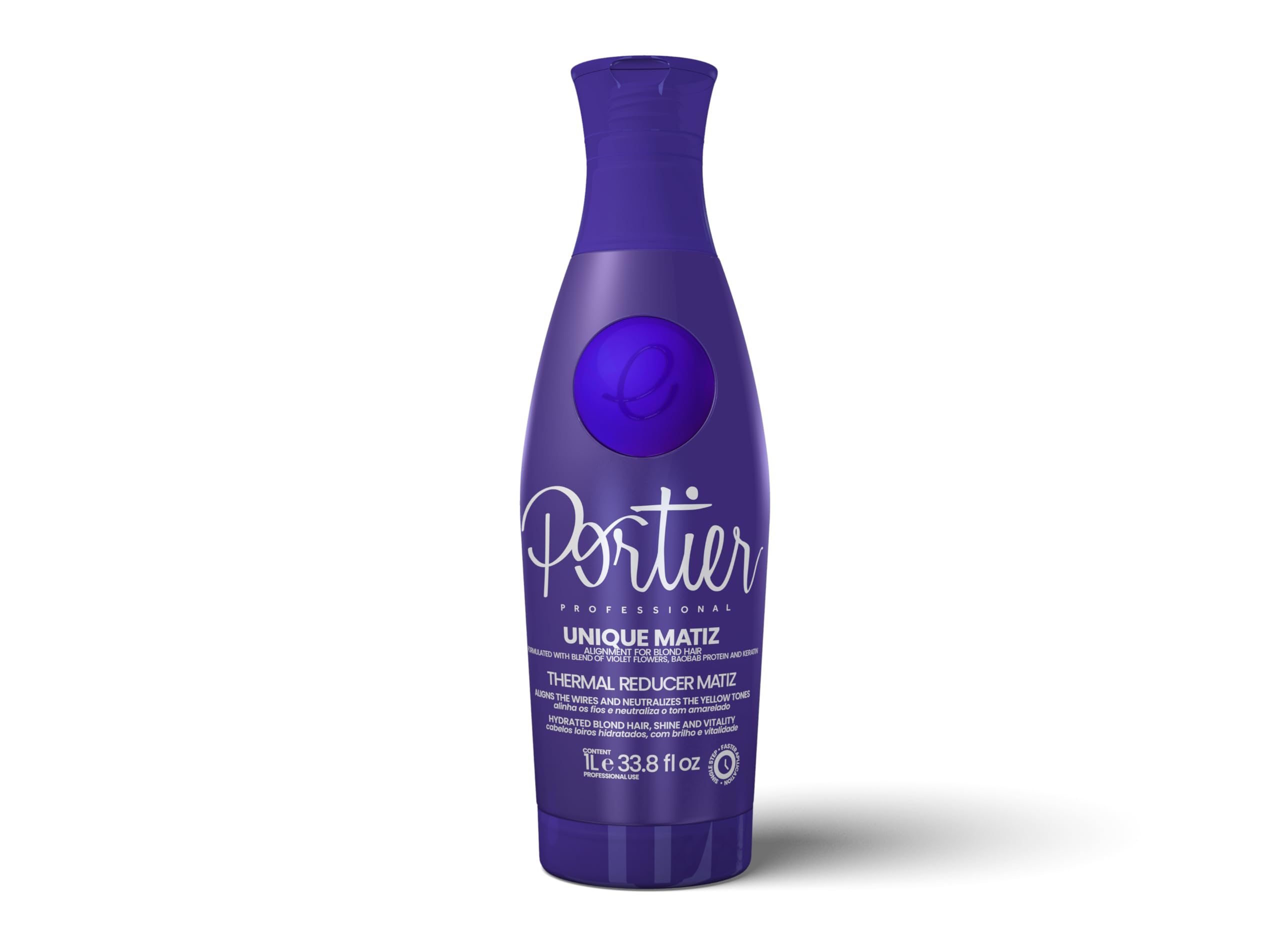 Portier Unique Matiz Alisador Cabellos Rubios Y Con Mechas 1000 ml