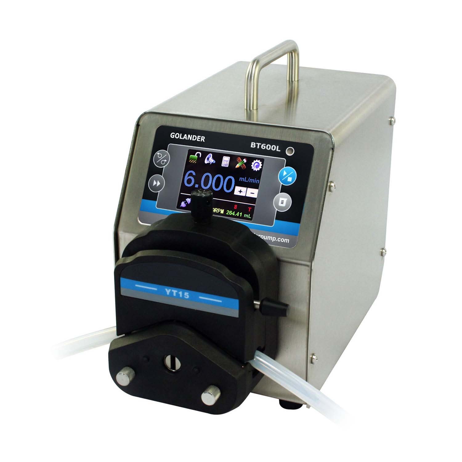 Golander BT600L Intelligent Flow Peristaltic Pump (YT15), One Channel, Flow Rate 0.006~2300 mL/min