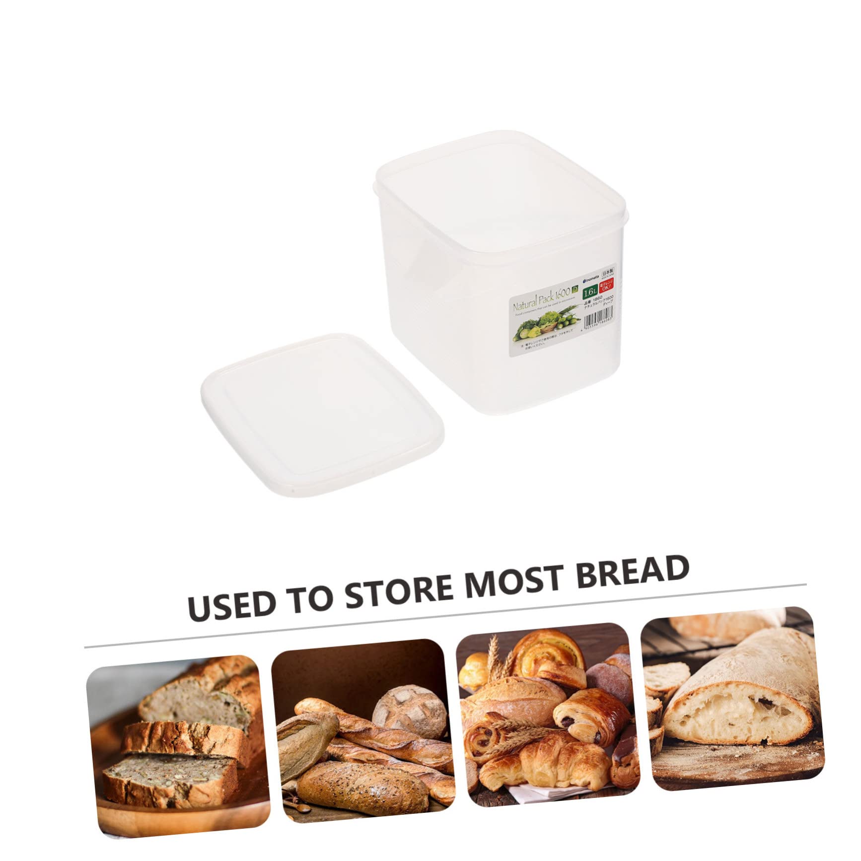 SOLUSTRE Plastik Frischhaltedose Für Toast Praktischer Brotbehälter Zur Aufbewahrung Und Frischhaltung Box Für Lange Haltbarkeit Für Kühlschrank Küche, Haushalt & Wohnen