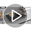 VBGK Double Induction Cooktop,110V 4000W Electric burner,2 burner Hot Plate LED Sensor Touch Energy-Saving induction stove top with Child Safety Lock & Timer 2 burner induction cooktop