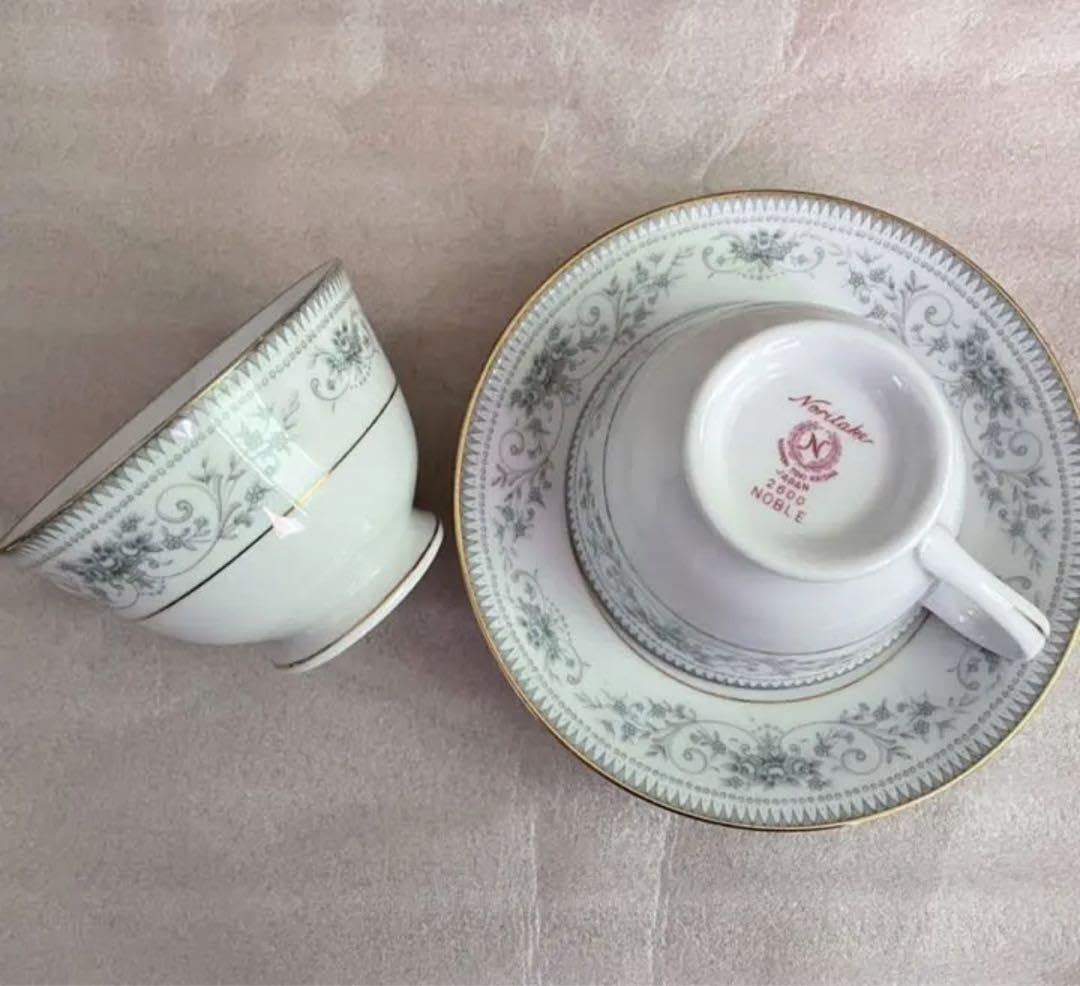 Amazon | 箱あり noritake カップ＆ソーサー 2客 2600 noble | ノー 