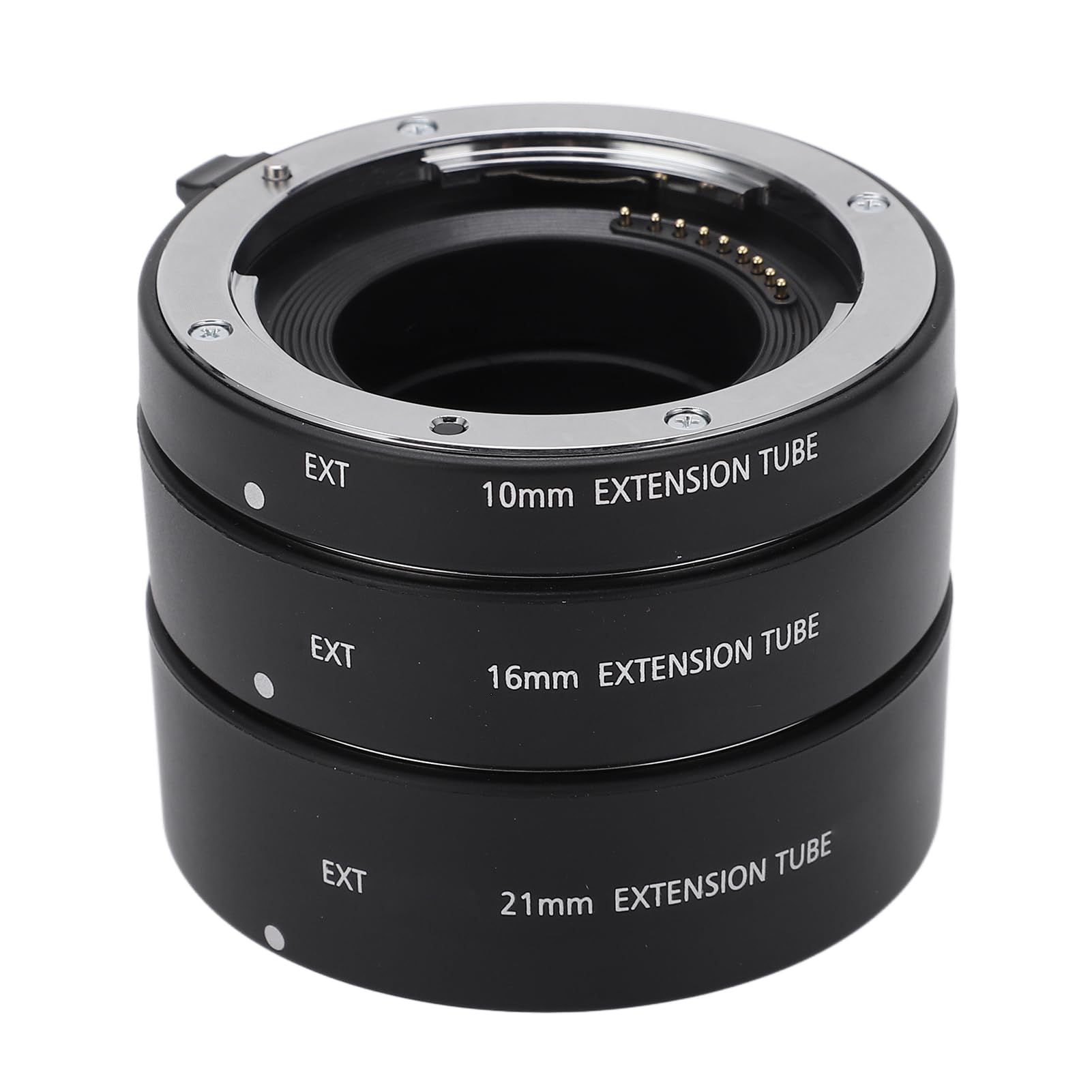 Tbest Anillo de Tubo de Extensión Macro de Enfoque Automático Conjunto de Aleación de Aluminio Adaptador de Lente 10mm 16mm 21mm para Cámara de Montaje M M6 M2 M3 M5 M50 M100 M200