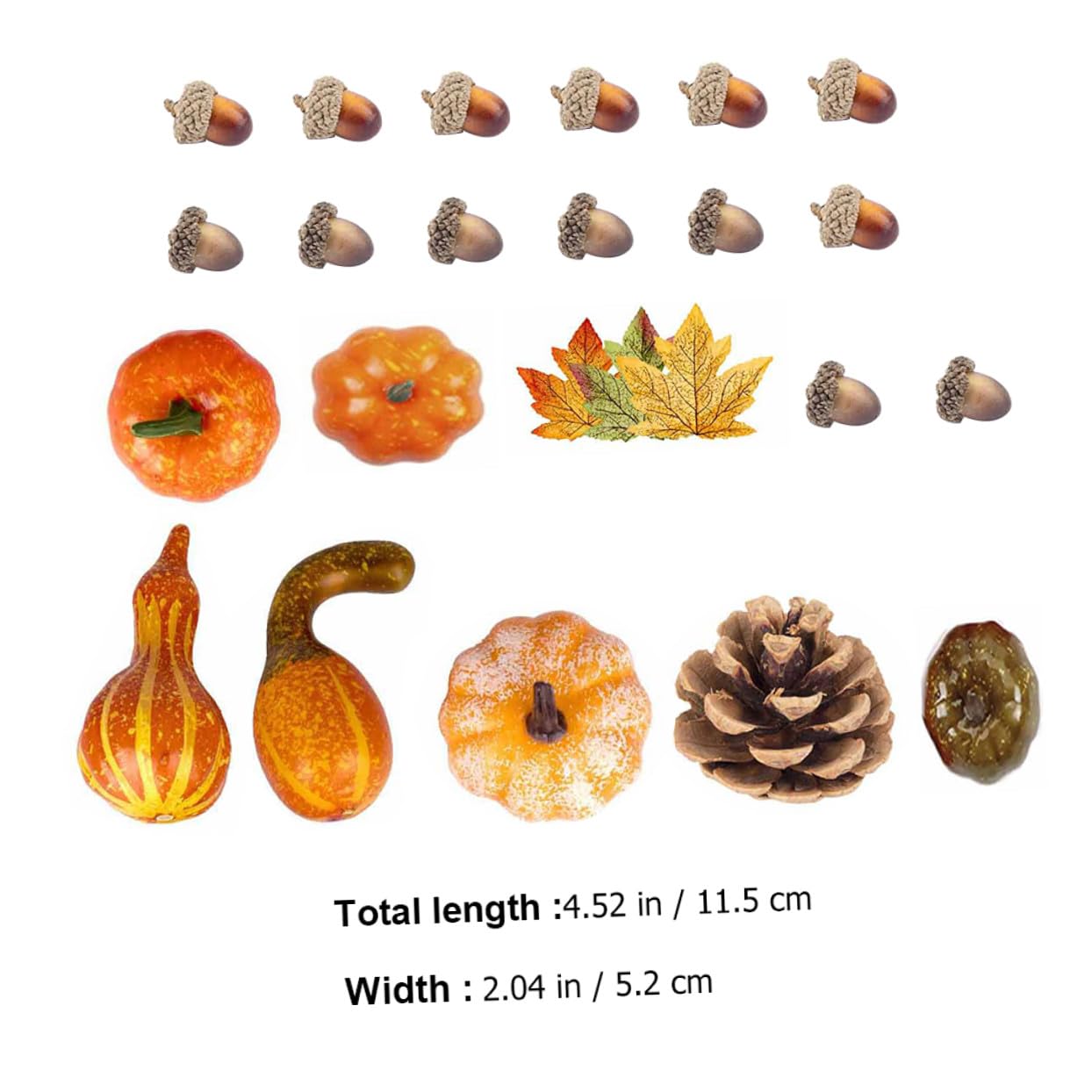 Alipis 3 Sätze Künstlicher Kürbis Falsche Kürbis-Foto-Requisiten se Dekorationen Schaum se Gefälschter Neutrale Herbstdeko stiele Weich-PVC Orange 50 Stück * 3