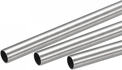 uxcell Tubo de acero inoxidable 316, 0.354 in OD 0.020 in espesor de pared 11.811 in longitud tubo 3 PC
