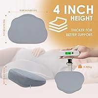 Vista 9 de Chilling Home Almohada portátil de espuma viscoelástica para embarazo, almohada corporal de maternidad para dormir, almohada multifuncional de cuña