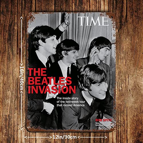 Poster sur toile The Beatles Invasion pour chambre à coucher, décoration de sport, bureau, chambre, cadeau 30 x 40 cm - Les Beatles, Paul McCartney, John Lennon, RIngo Starr, George Harrison Poster sur toile The Beatles Invasion pour chambre à coucher, décoration de sport, bureau, chambre, cadeau 30 x 40 cm – Image 3