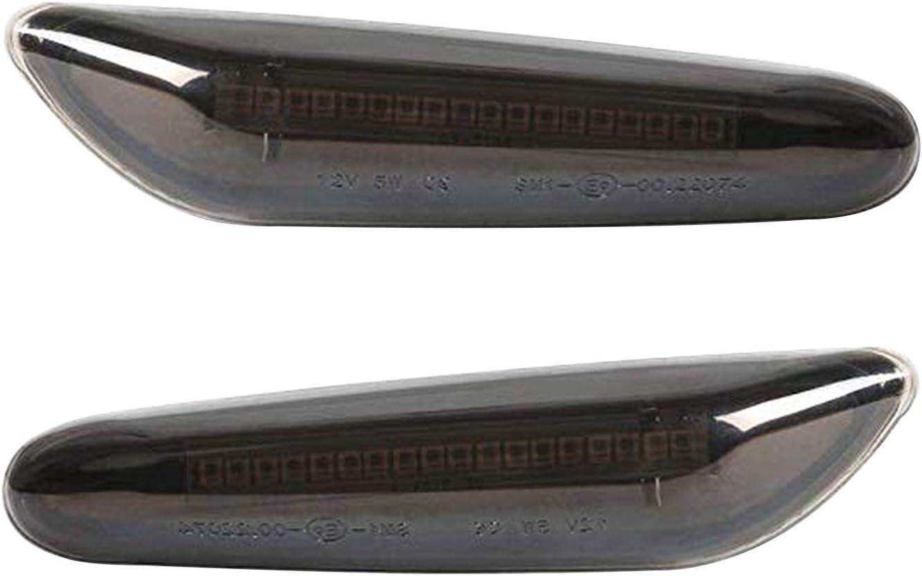 Exerock 2Pcs LED Side Marker Turn Signal Light Lamp Assembly Compatible with BMW E82 E81 E88 E46 E90 E91 E92 E93 E60 E61 E83 E84