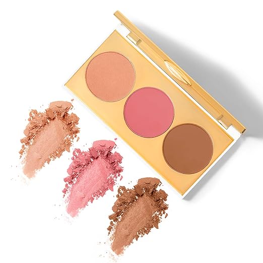 MyGlamm Chisel It Contour Kit-Poker Face (Multi)-12gm | Highlighter | Blush | Bronzer | Contour Kit | Travel Makeup Palette at Rs. 437