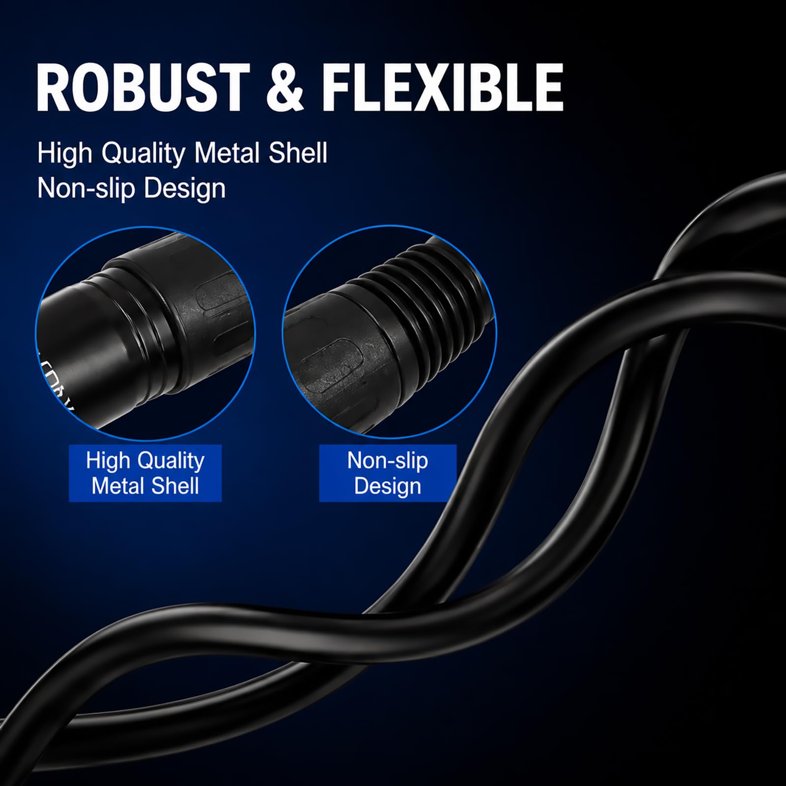 Lot de 4 câbles DMX vers DMX, XLR mâle vers femelle à 3 broches 110 Ohm, câble d'éclairage de scène DMX pour lumière DJ, têtes mobiles, boîtes PAR, variateur, 3 m