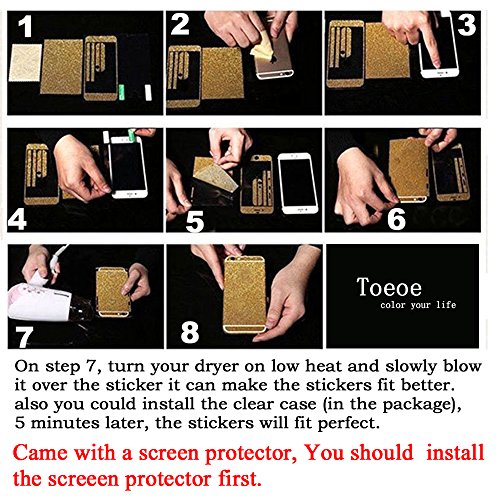 Glitter Bling Sticker Protettore per iPhone 6S