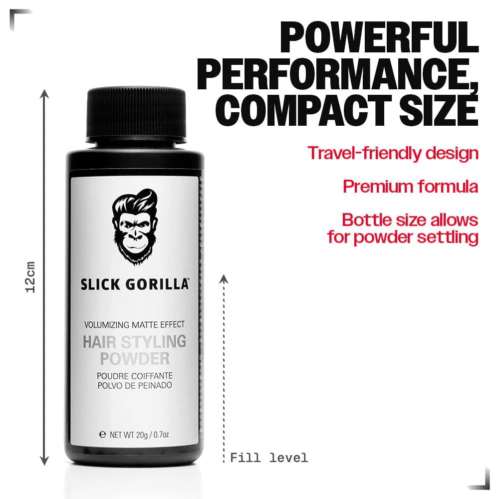 Amazon.com: Slick Gorilla Hair Styling Powder for Men, Texture