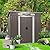 6ft x 4ft Grey Metal Shed - Durable Steel Storage Shed with Sliding Doors, Padlock, and Easy Assembly for Outdoor Garden