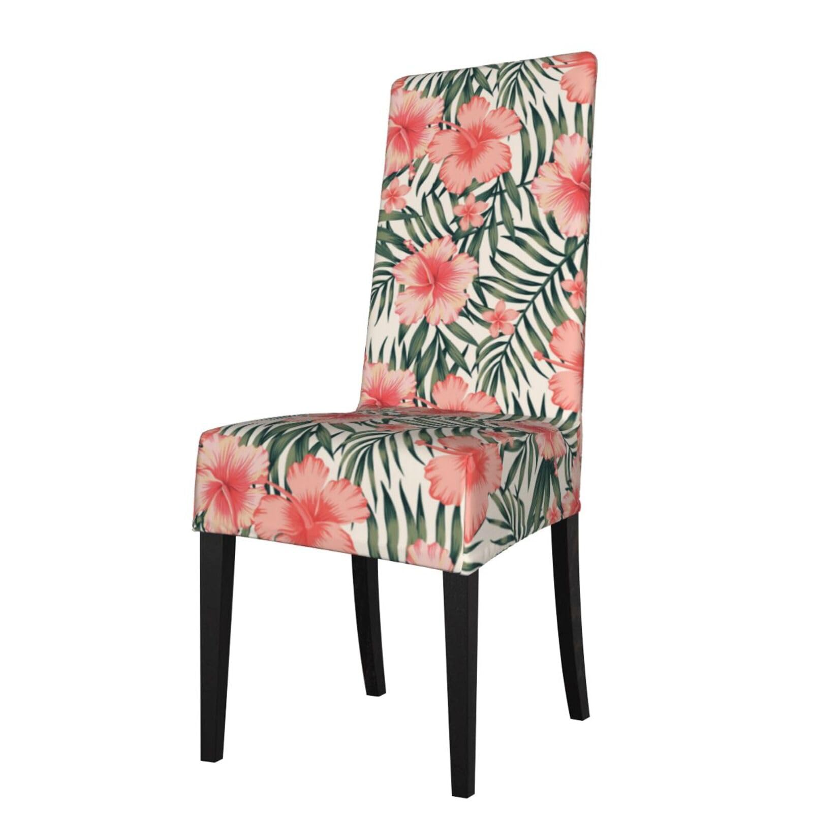 LKYMOH Hibiscus, Chair Covers Stretch Chair Slipcovers for Dining Room, for Party Pet Protection Universal Fit Soft Polyester