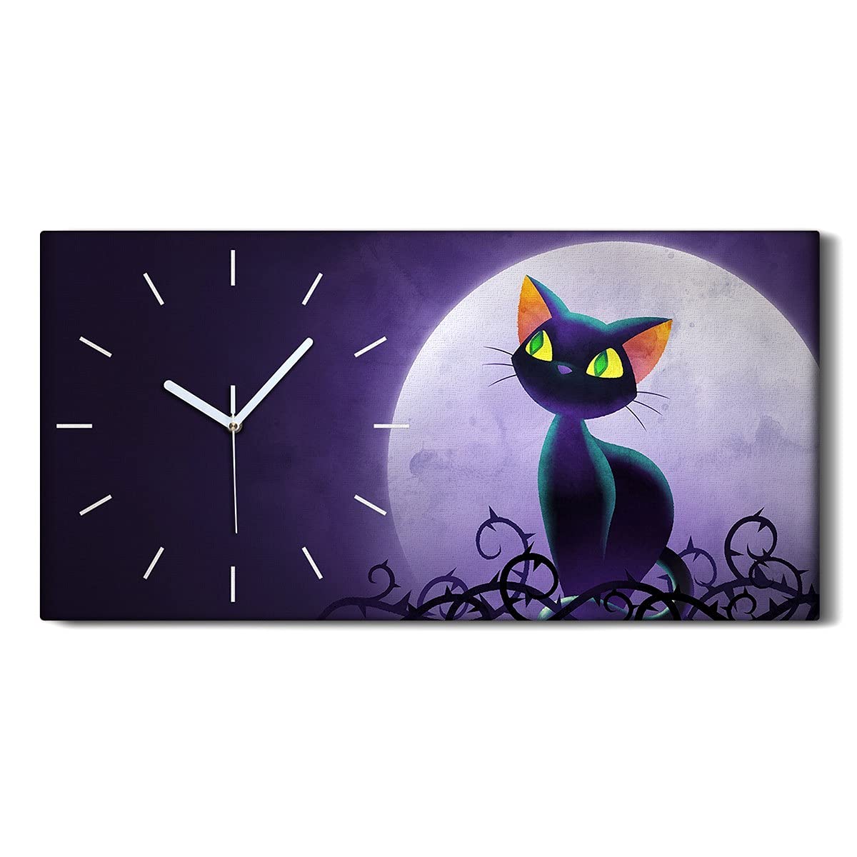 Horloge sur Toile Sans Tic Tac Résout le Bruit pour Décoration Moderne