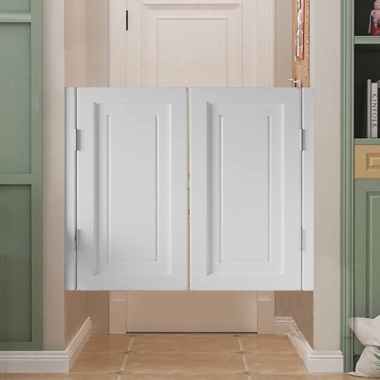 Porte de café en bois dimensions personnalisées avec battant pour cuisine et salon