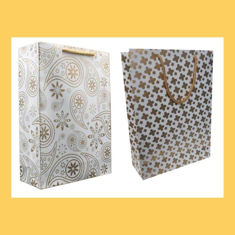 See full amazon price history chart for TASCHE Gold Mehendi and Gold Plus Design Printed Assorted Gift Paper Bags | Gift Bags for Return gifts, and Birthday Holliday presents (11 * 8 * 3 Inches) (Pack of 40) TASCHE Gold Mehendi and Gold Plus Design Printed Assorted Gift Paper Bags | Gift Bags for Return gifts, and Birthday Holliday presents (11 * 8 * 3 Inches) (Pack of 40) (B0C4YYR3BK) Amazon Price History, Amazon Price Tracker