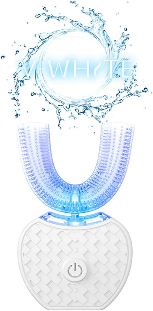 Automatic Sonic Teeth Whitening With Nano Cold Light, 2019 New 2-in-1Professional Kit for White Teeth, IPX7 Waterproof Portable Toothbrush