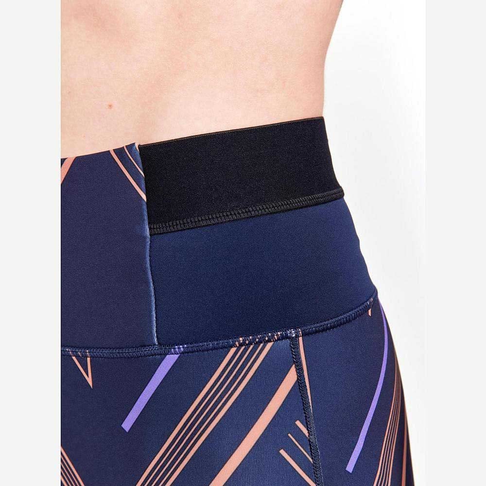 Craft Sportswear Pro Charge Blocked, legginsy treningowe z wysokim stanem, idealne do biegania, jogi, siłowni, Blaze-Cliff, XS