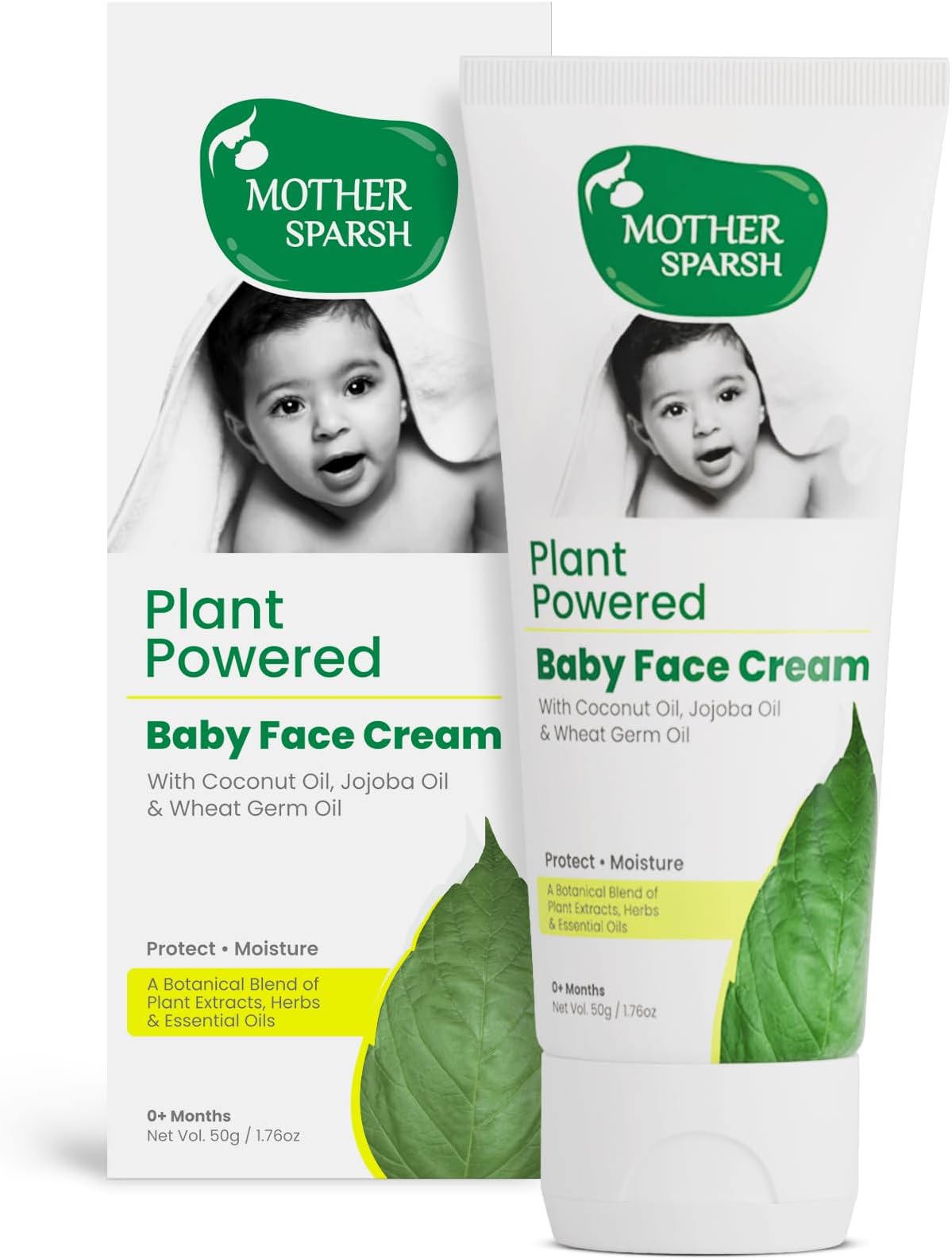 Plant Powered Natural Baby face Cream, 50g