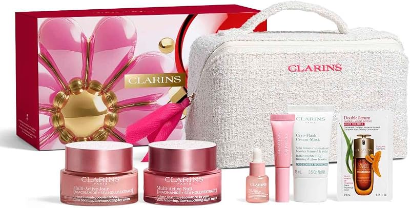 Hidratante facial diurno Clarins Multi-Active com niacinamida