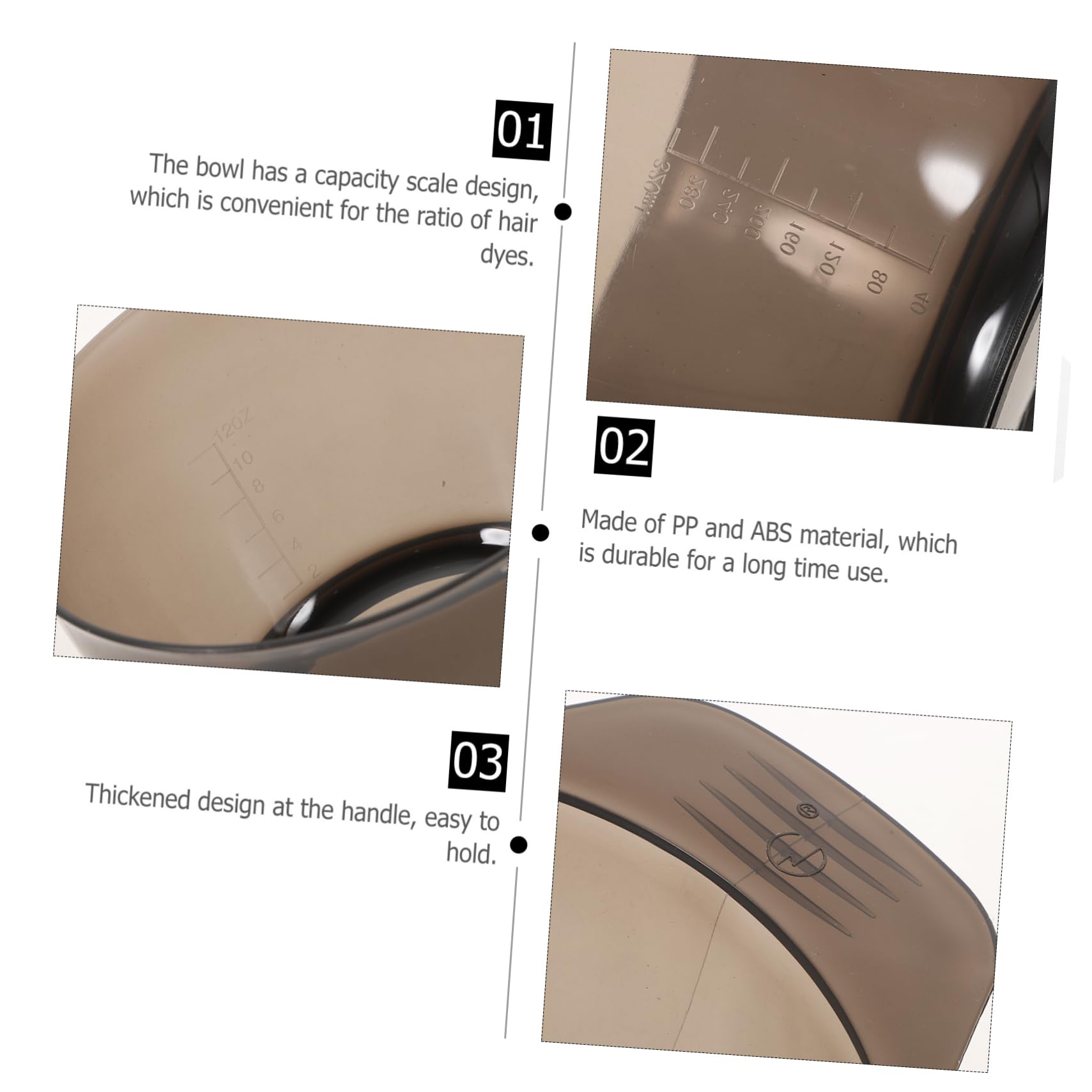 SOESFOUFU Diy Hair Dye Kit 2pcs Professional Hair Dyeing Bowl Brush Set No Mess Easy to Use