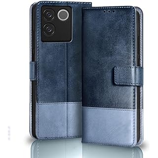 TheGiftKart Dual Color Leather Flip Case for iQOO Z7 Pro Viv