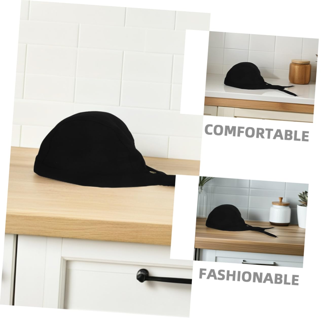 COLLBATH 12 Piezas Gorros De Chef Japoneses con Elásticos para Cocina Unisex Estilo Tradicional Gorros para Restaurantes y Hoteles para Adultos