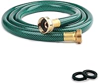 Vista 14 de Manguera de jardín de PVC de 25 pies: a prueba de fugas y duradera con accesorios de latón GHT de 1/2 pulgada para riego al aire libre y rociado