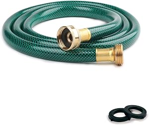 Garden Hose Heavy Duty Backyard Cleaning: 10FT Short Hose with 3/4 inch GHT Brass Connectors - Flexible and Kink Resistant for Homeowners & Landscapers