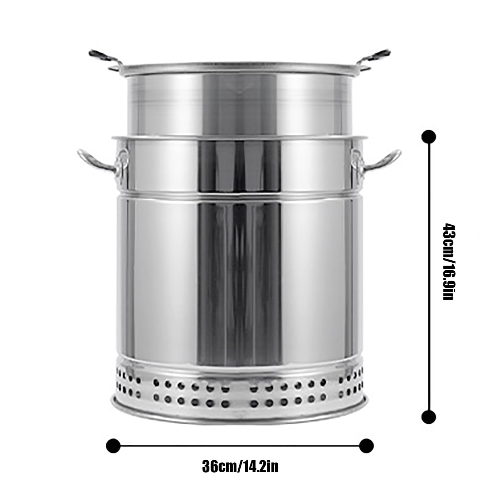 Przenośny grill w beczce, wiszący rożen na 28 szaszłyków | Dwuwarstwowa, automatyczne obracanie o 360°, oddzielna warstwa oleju i węgla, 36x43cm, do patio ogrodowego i kempingowego