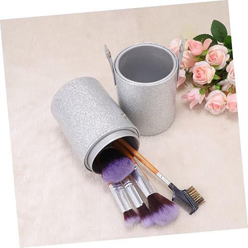 Miniatura 2 de FOMIYES Bolsas de maquillaje de viaje para artículos de aseo y artículos de aseo para viajes, soportes de cuero, soporte para bolígrafos,