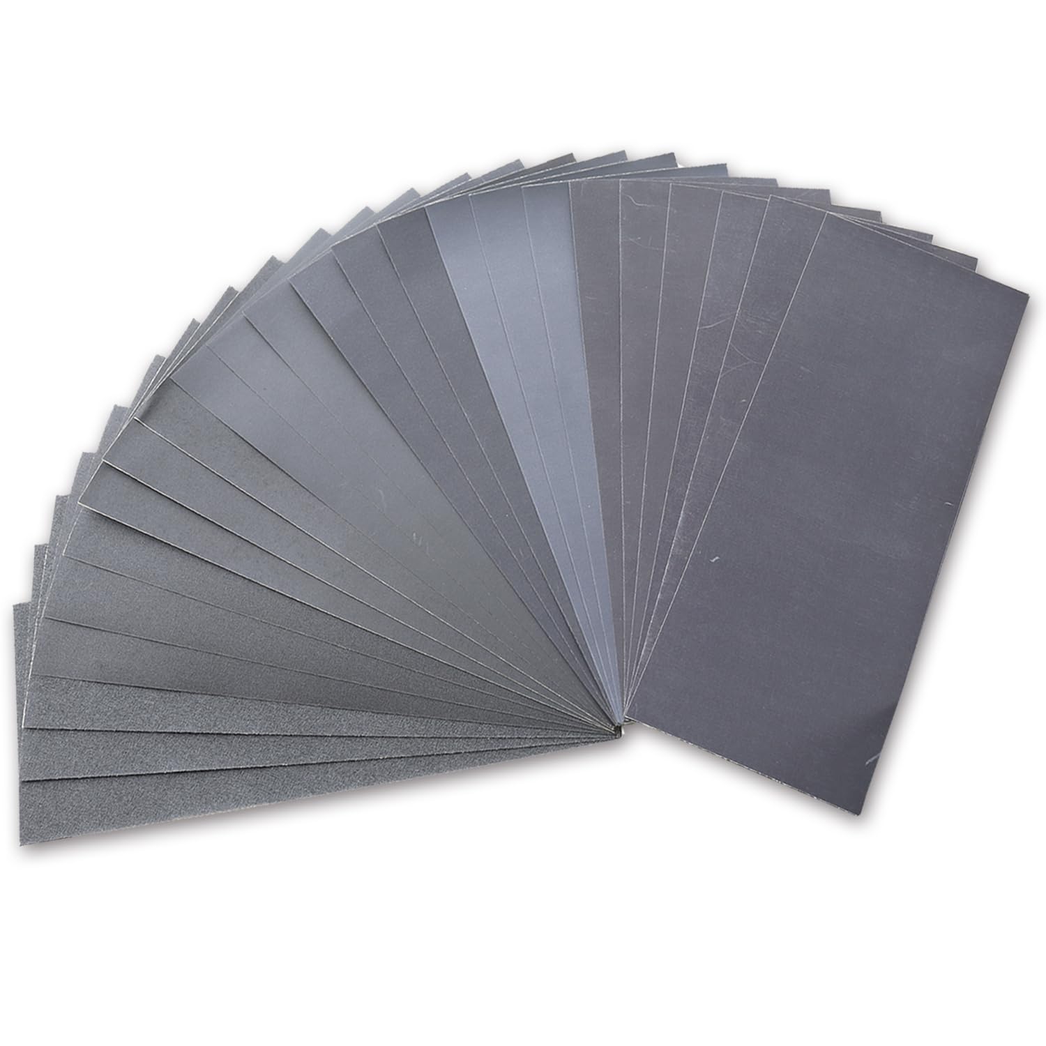 24PCS Sandpaper Variety Pack, Sand Paper Assortment 8 Grits, Premium Wet Dry Sandpaper for Small Projects, Wood Furniture Finishing, Metal Sanding, Automotive Polishing