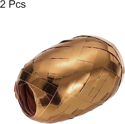 Miniatura 3 de PATIKIL 2 cintas rizadoras de globos prensadas brillantes metálicos de 316 pulgadas, 11 yardas, iridiscentes para Navidad, boda, regalo,