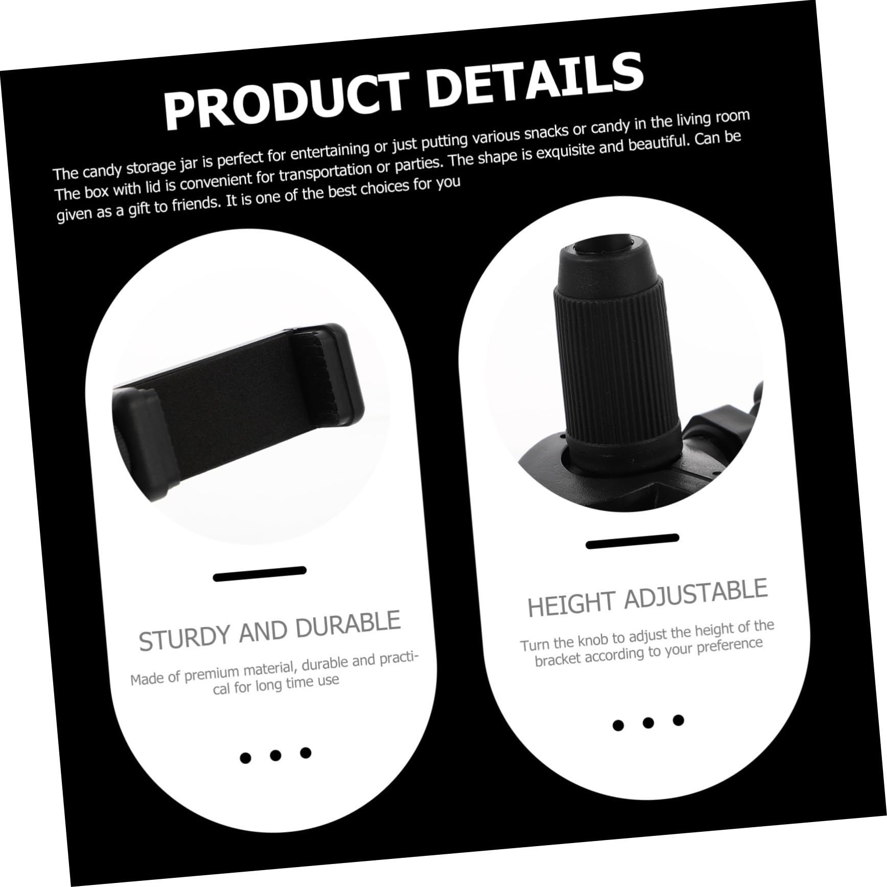 1pezzi Asta Microfono Regolabile Da Tavolo Con Per Telefono Struttura Design Multi- Per Casa e Palco Per Microfono Desktop