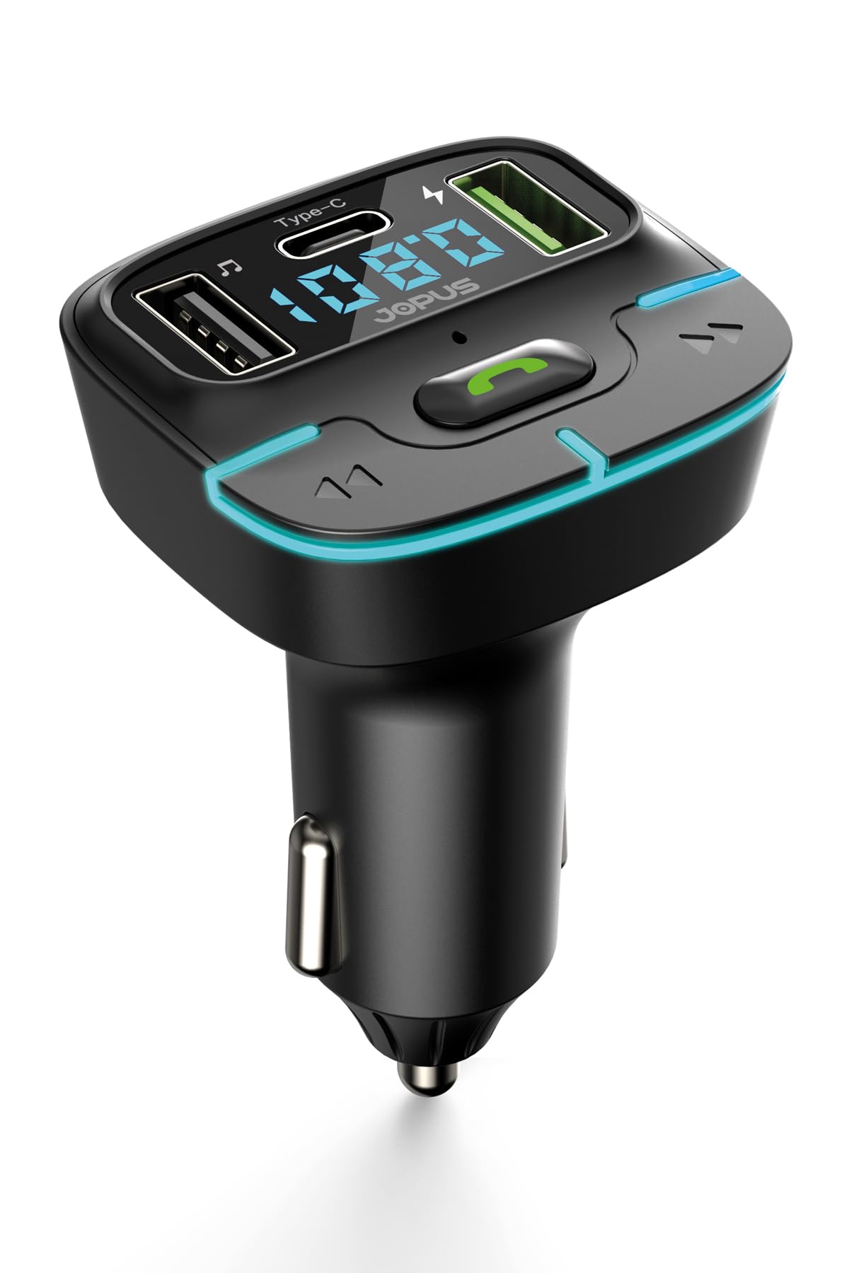 Jopus Bluetooth FM Transmitter Araç Kiti, Hızlı Şarj, USB, Type-C, HD Mikrofon, 9914